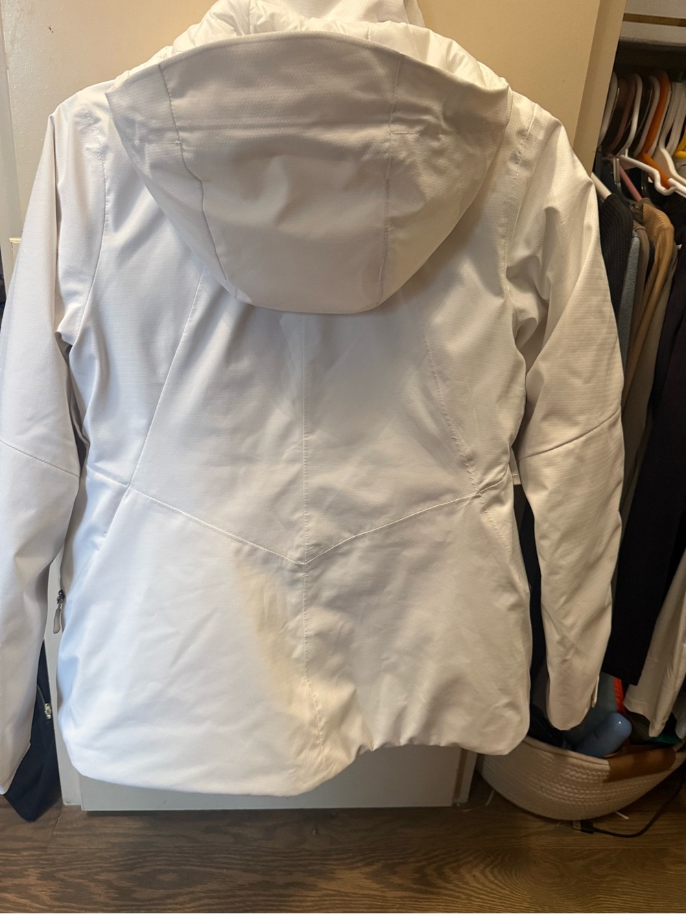 The North Face Women's White Ski Jacket with Hood